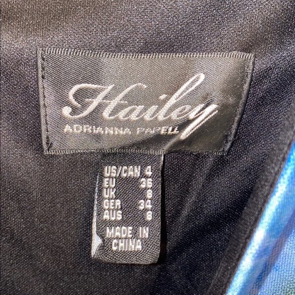 Adrianna Papell Blue Floral V-Neck Midi Sundress - Picture 2 of 8